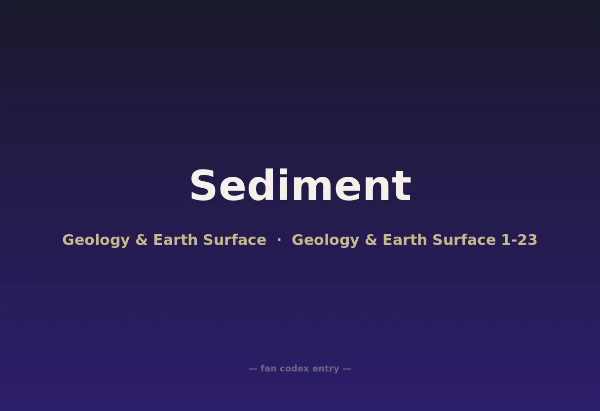 Sediment