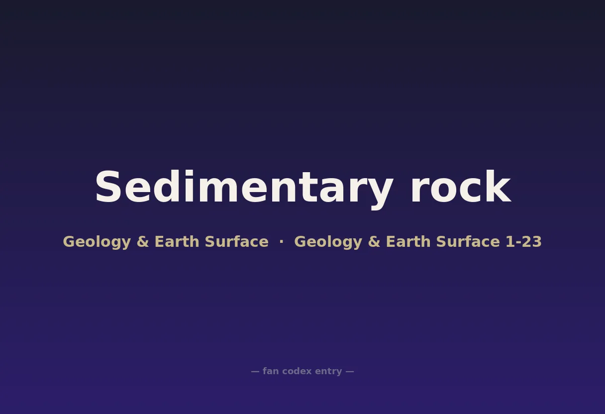 Sedimentary rock